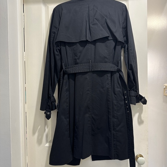 JEAN PAUL GAULTIER TARGET TRENCH COAT 12 BLACK WINTER DESIGNER - Picture 6 of 16